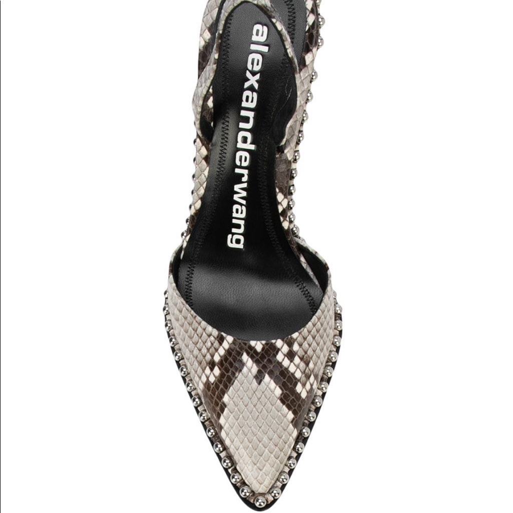 Alexander Wang Rina Python Slingback Pumps